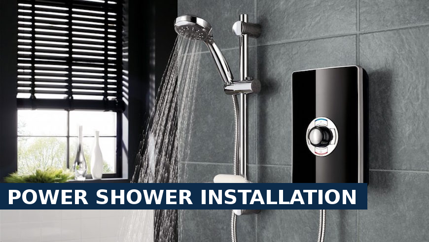 Power shower installation Harefield